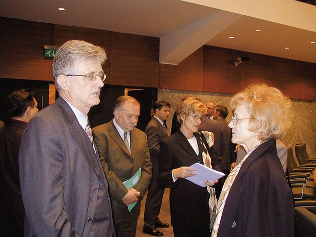 Pavle Gantar, Vojko Čeligoj (DESUS), Lucija Čok in Tea Petrin