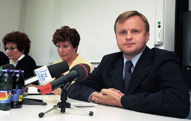 Zmagoslavje: Marko Pogorevc in Zdenka Cerar na tiskovni konferenci v Mariboru