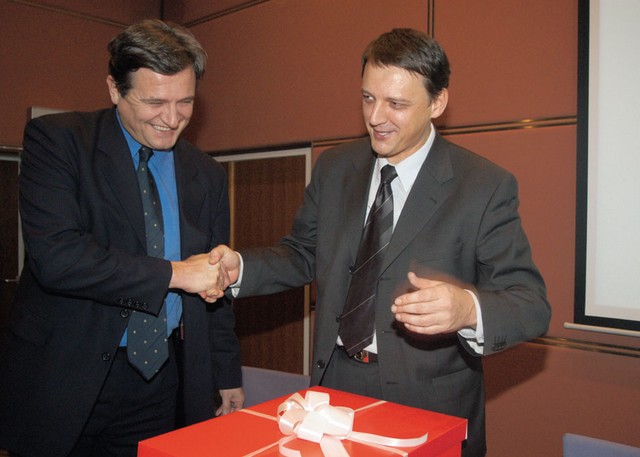 Prijatelja iz LDS: Zdenko Pavček (Viator &amp; Vektor) in Anton Rop (vlada)