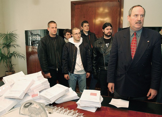 Mihael Jarc s vojimi prostovoljci