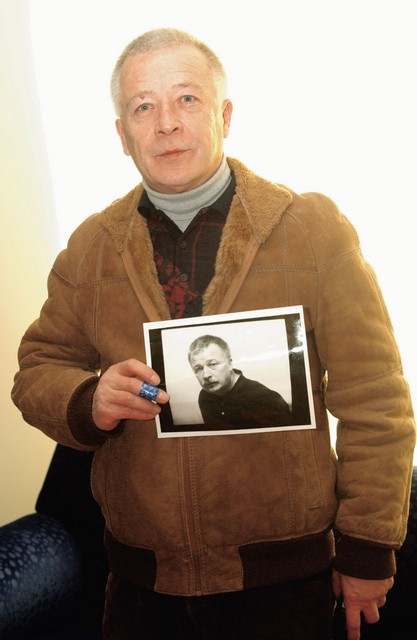 Marjan Čelec s svojo fotografijo iz leta 1992
