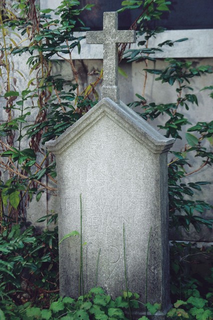 Nagrobnik Helene Pehani, poročene Justin, mladostne ljubezni Ivana Cankarja. Pisatelj se je seznanil z njo l. 1895 na Vrhniki. Posvetil ji je ciklus Helena in še nekaj drugih pesmi. Kasneje se je poročila s Srečkom Justinom, Cankarjevim sošolcem z realke.