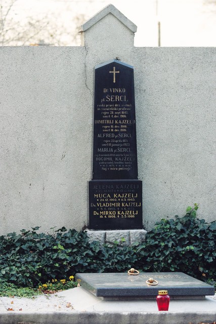 Na Žalah počiva tudi dr. Vinko Šercl, na Češkem rojeni učenjak, prof. sanskrta v Harkovu in drugod, poliglot, ki je obvladal 45 jezikov, med njimi tudi slovenskega. Tega se je naučil, ko se je nekaj let pred smrtjo z ženo naselil pri hčerki Jeleni, poročeni v Ljubljani.