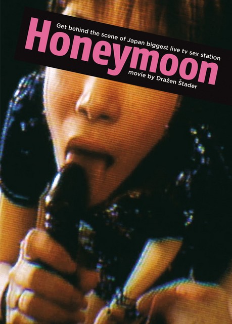 Poster za Štaderjev film <I>Honeymoon</I>, uvodni del dokumentarne trilogije o skrivnostih japonske pornografske industrije.