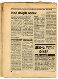 Članek Noč dolgih nožev, zaradi katerega je bila zaplenjena Mladina, 10. maja 1988
