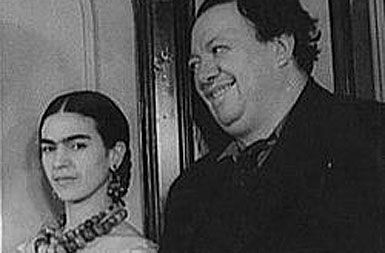 Slikarja in zakonca Frida Kahlo in Diego Rivera