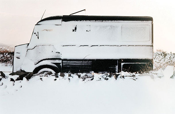 Kombi iz druge roke, v katerem je Ulay stanoval pet let (citroen HY), Sardinija 1978