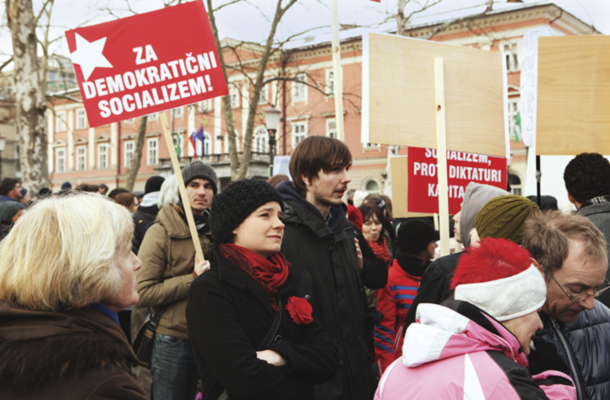 Zahteve po spremembi družbene ureditve na februarski vstaji v Ljubljani 