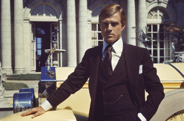Robert Redford kot Veliki Gatsby leta 1974