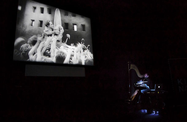 Fritz Lang – Metropolis, Eduardo Raon, harfa v živo, Leto kina, Kinoteka, Ljubljana