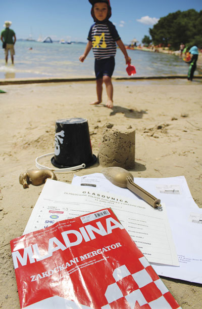 Volilno mesto »Plaža« v kampu Pakoštane, Hrvaška / Foto Ivana Djilas