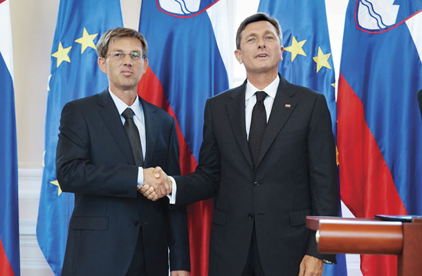 Mandatar Miro Cerar in predsednik republike Borut Pahor