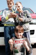 Jan, Dominik in Jon, 2. mesto na regijskem kvizu gasilske mladine, Šmartno pri Litiji / Foto Katarina Juvan
