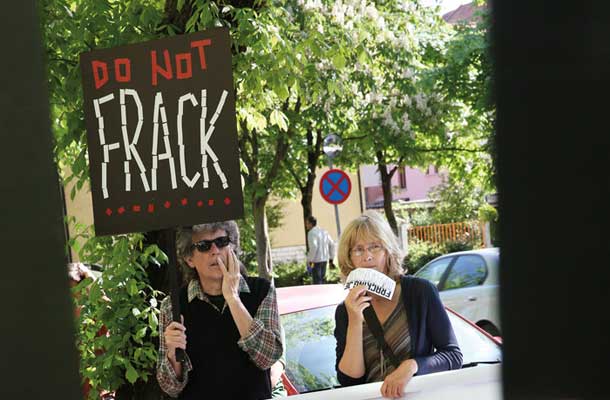 Protest proti pridobivanju zemeljskega plina s »frackingom«