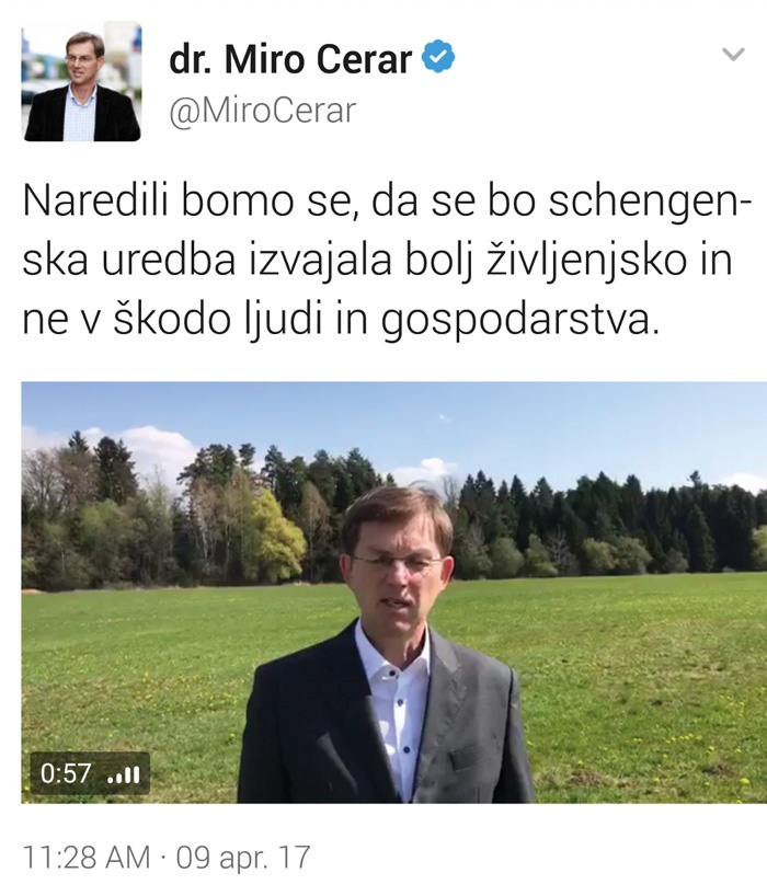 Cerarjev lapsusni tvit.