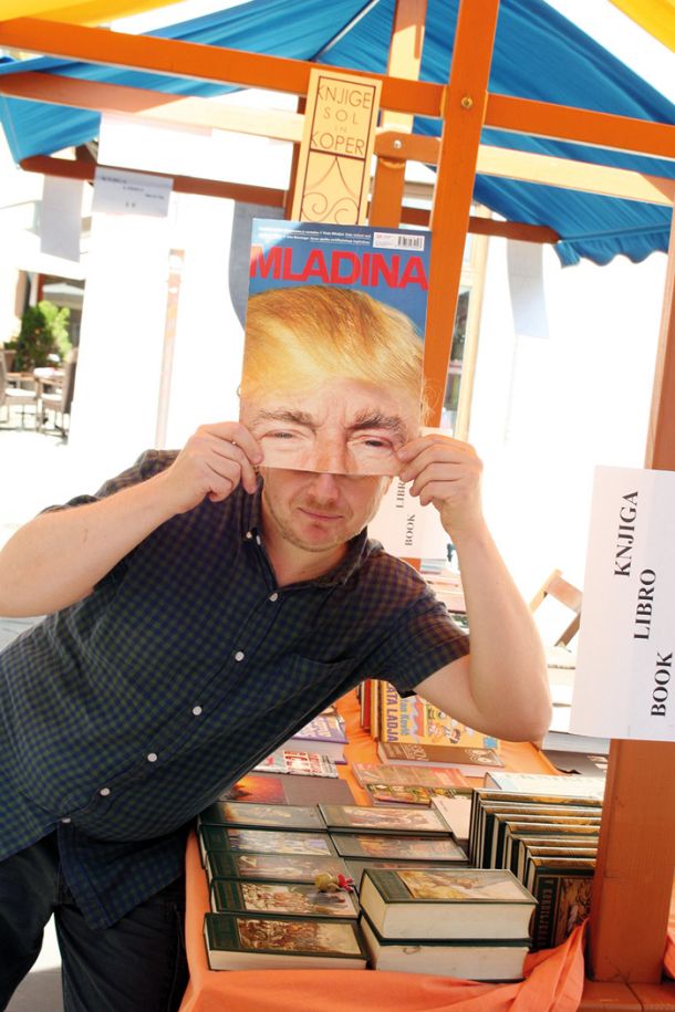 Donald Trump na sejmu starih knjig, Koper