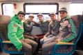 Del slovenske reprezentance v smučarskih skokih na vožnji z vlakom proti Planici
