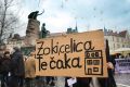 Protest proti prodaji Hostla Celica, ki domuje v avtonomnem kulturnem centru Metelkova mesto v Ljubljani