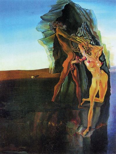slika Brez naslova (Viljem Tell in Gradiva), ki jo je znameniti španski slikar Salvador Dalí ustvaril leta 1931.