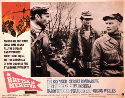 Angleški plakat za film Bitka na Neretvi