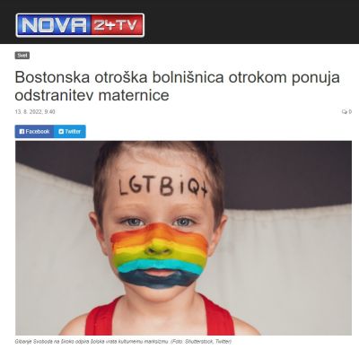 Naslov članka na portalu Nova24TV