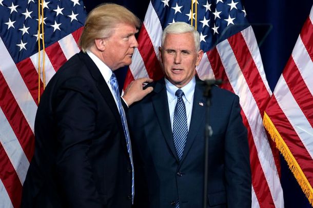 Donald Trump in Mike Pence