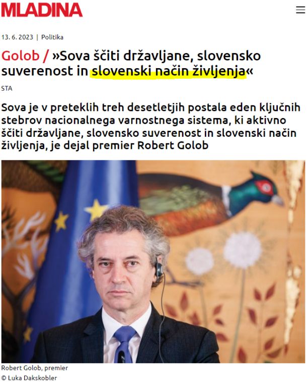 Novica STA na straneh Mladine: slovenski način življenja