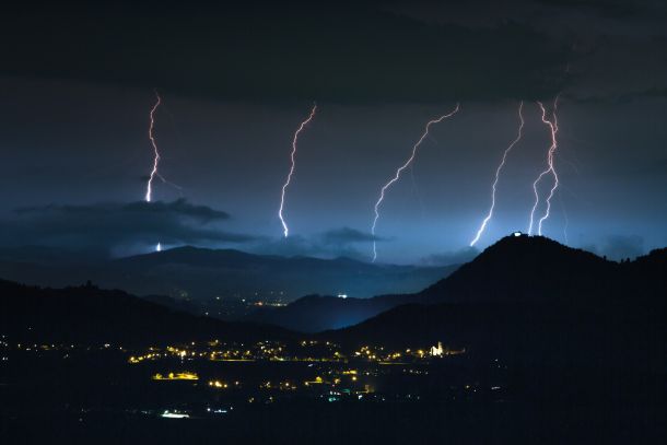 Nevihta nad Šmarno goro, avgust 2018 