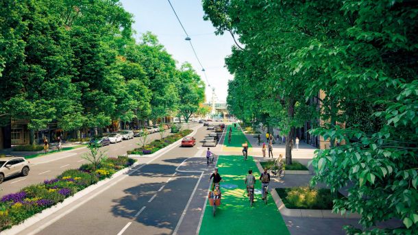 Načrt za široko kolesarsko pot na Dunaju 