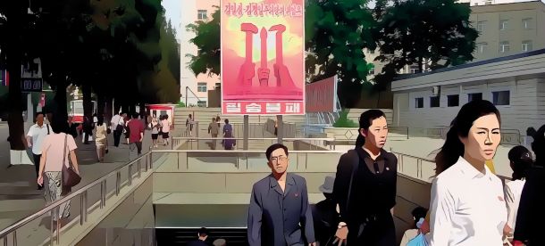 Animirani film Kako sem preživel filmski festival v Pjongjangu 3D je nemški dokumentarist Martin Hans Schmitt ustvaril tako, da je svoje videoposnetke obiska Severne Koreje z algoritmom na osnovi umetne inteligence spremenil v risane podobe.