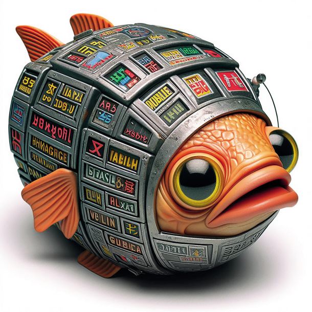 Podoba ribe babilonke, ko jo je generirala umetna inteligenca 