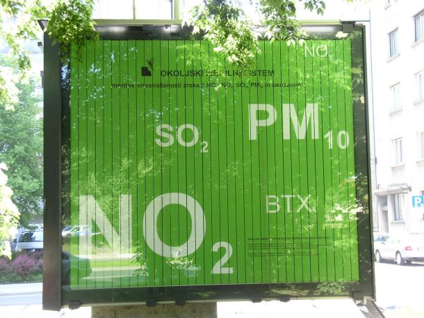 Merilna postaja onesnaženosti zraka v Ljubljani