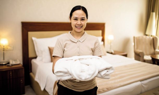 Filipinska delavka v hrvaškem hotelu