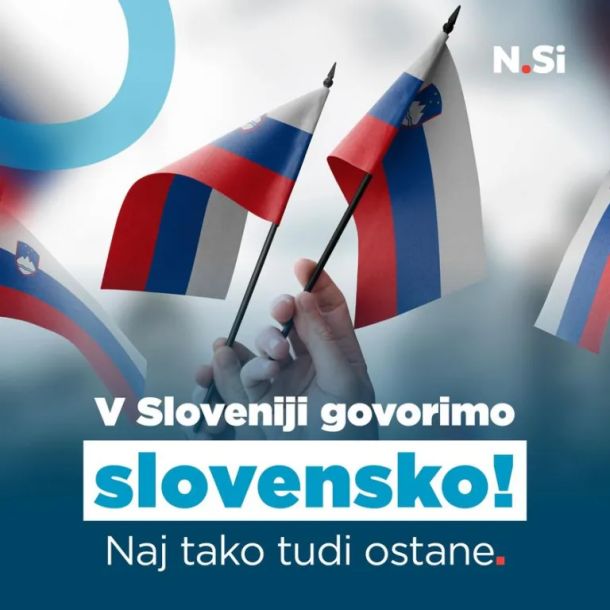 Ena od grafik Nove Slovenije, v kateri so pohiteli s ceneno ksenofobno in nacionalistično propagando