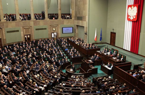 Zasedanje poljskega državnega zbora.