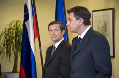 Minister Erjavec in Borut Pahor
