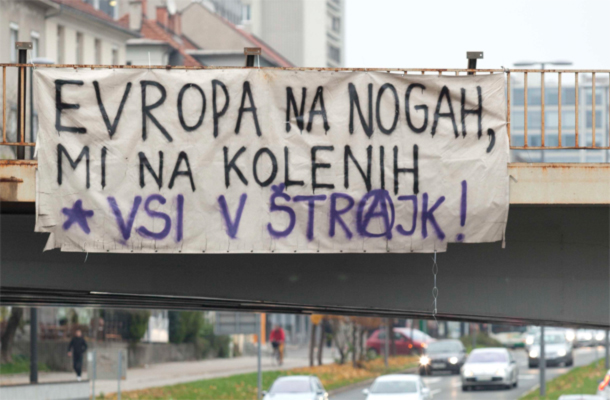 Poziv na Dunajski ulici v Ljubljani