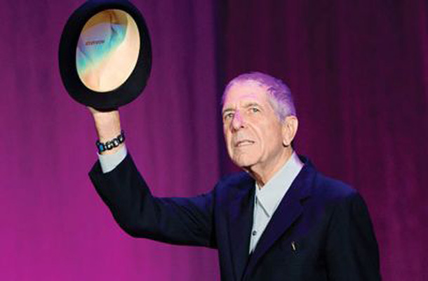 Leonard Cohen leta 2010 v Stožicah.