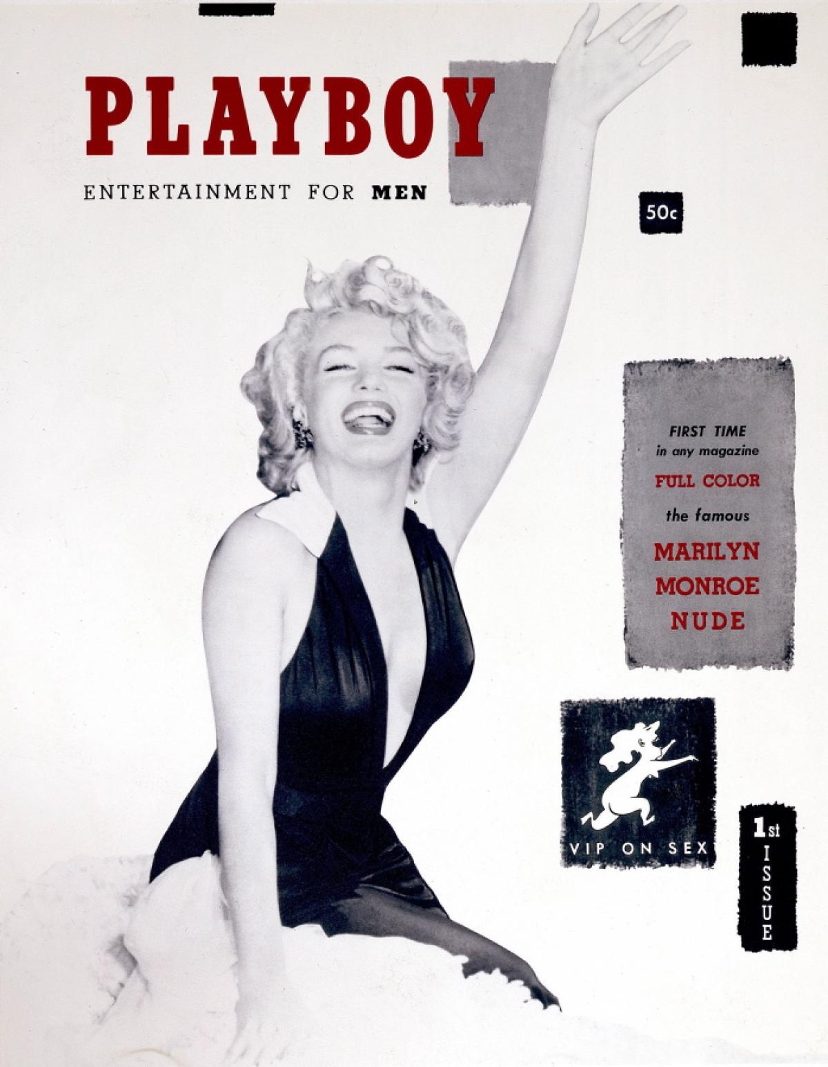Prva naslovnica revije Playboy z igralko Marilyn Monroe na naslovnici.
