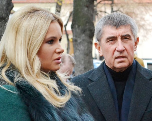 Andrej Babiš s soprogo Moniko, ki ji številni pravijo tudi češka Melania Trump