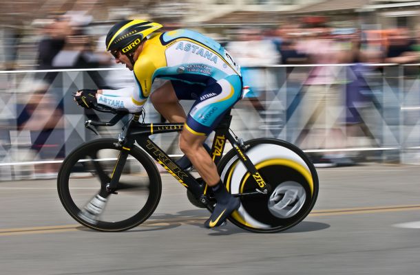 Lance Armstrong v akciji