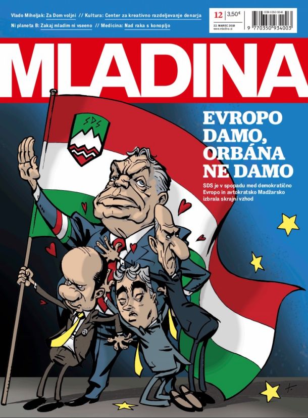 Naslovnica Mladine, ki je zmotila madžarsko vlado