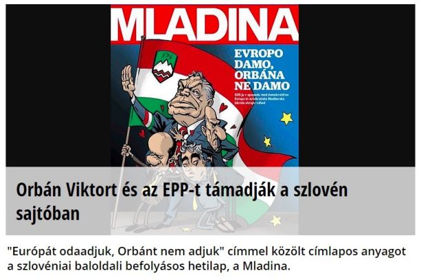 Naslovnica madžarskega portala Napi.hu 