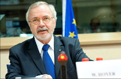 Predsednik Evropske investicijske banke Werner Hoyer