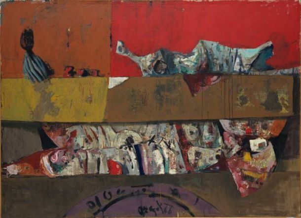 Marij Pregelj: Stisnjeni človek (1966), Moderna galerija