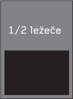 1/2 ležeče
