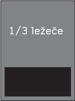 1/3 ležeče