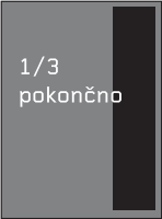 1/3 pokončno