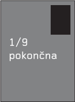 1/9 pokončno