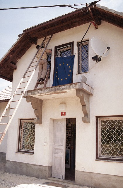 Hiša v kateri je Kočevarski muzej v Občicah pri Kočevju